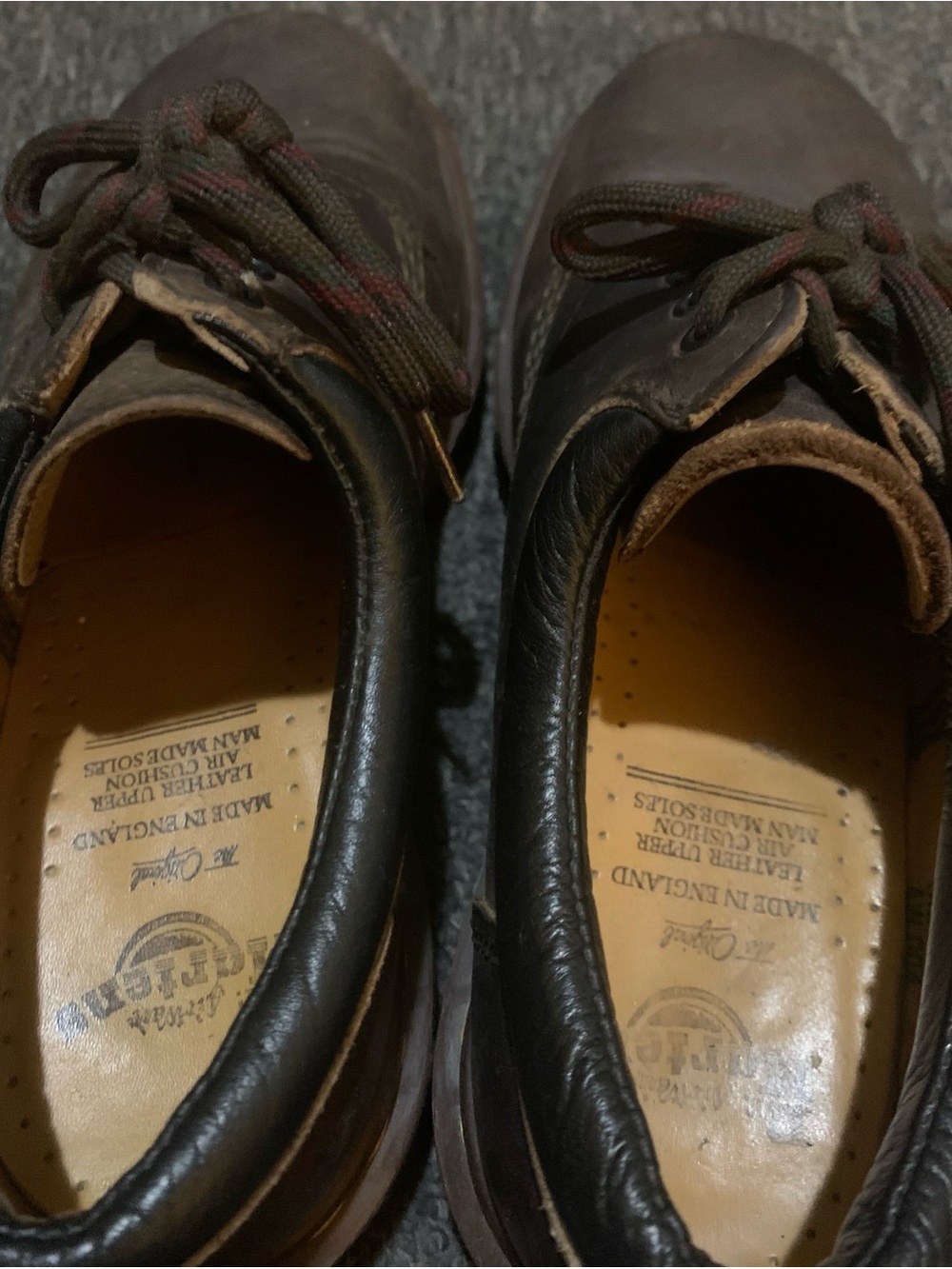 Vintage Unisex Dr. Martens 8053 Dark Brown Leather Oxford Shoes Sz.4 England - Picture 5 of 9